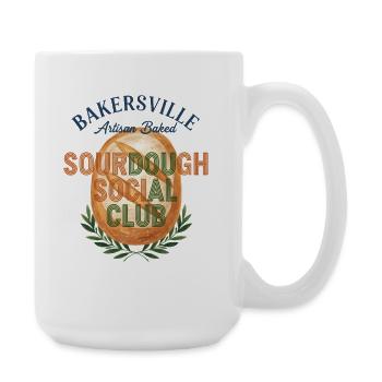 Sourdough Social Club Bread Baking Baker Era - Large Mug 440 ml - white - Right