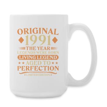 Original 1991 Vintage – 35th Birthday Legend - Large Mug 440 ml - white - Right