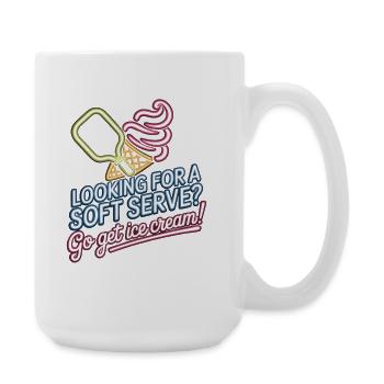 Pickleball Spieler Looking For Soft Serve Dinking - Große Tasse 440 ml - Weiß - Rechts