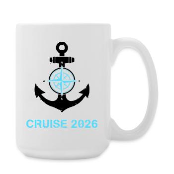 Anker Kompass Cruise 2026 Logo - Große Tasse 440 ml - Weiß - Rechts