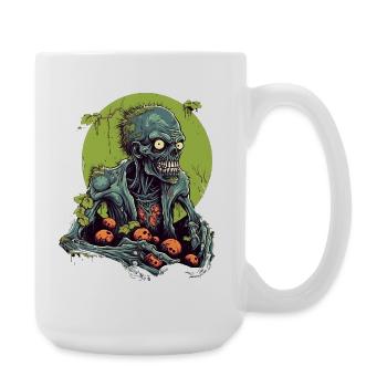 Halloween - Zombie - Horror - Witch - Large Mug 440 ml - white - Right