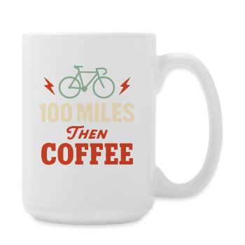 Century Ride 100-mile ride Cyclist Century - Large Mug 440 ml - white - Right