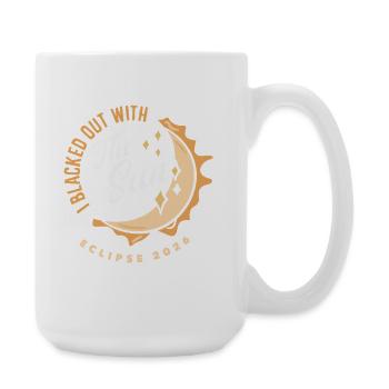 Solar eclipse 2026, August 12 - Large Mug 440 ml - white - Right