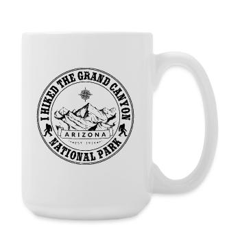 I Hiked Grand Canyon National Park Hiking - Large Mug 440 ml - white - Right