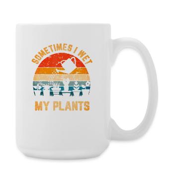 Rétro vintage Parfois, je rencontre ma plante - Grande tasse 440 ml - blanc - Droite