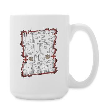 Vet Tech Life's Ruff I'm Here Veterinary Assistant - Large Mug 440 ml - white - Right