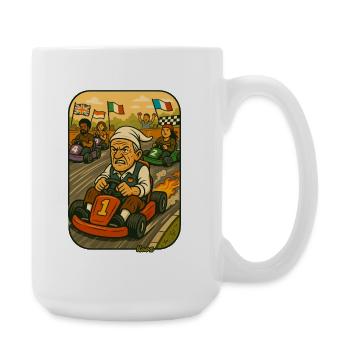 Grandpa Go-Kart Sprint - Large Mug 440 ml - white - Right