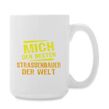 Strassenbauer Geschenk - Große Tasse 440 ml - Weiß - Rechts