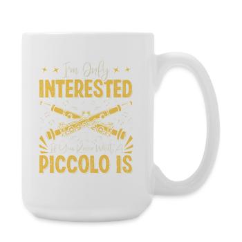 Piccoloist Marching Band Instrument Musician - Large Mug 440 ml - white - Right