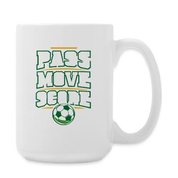 Soccer Training Youth Sports Coach - Large Mug 440 ml - white - Right