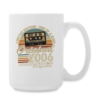 Original 2006 Vintage Vintage Birthday Retro - Large Mug 440 ml - white - Right