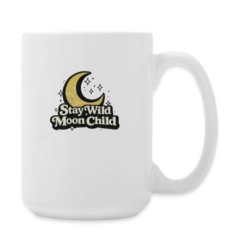 Moon Child Stay Wild Graphic - Large Mug 440 ml - white - Right