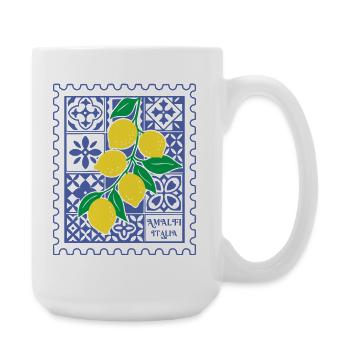 Italy Lemons Italia Amalfi Coast Summer - Large Mug 440 ml - white - Right