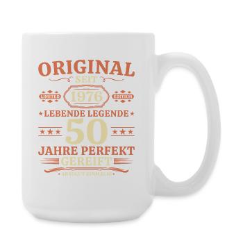 Original 1976 – Lebende Legende 50. Geburtstag - Große Tasse 440 ml - Weiß - Rechts