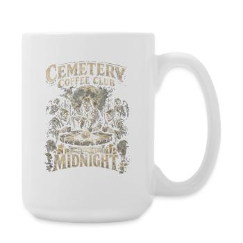 Friedhof Goth Humor Meeting At Midnight - Große Tasse 440 ml - Weiß - Rechts