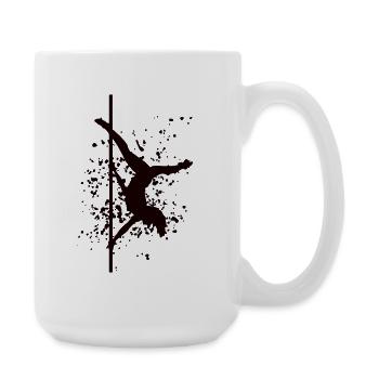 Poledance Bar Fitness Frauen Pole Dance - Große Tasse 440 ml - Weiß - Rechts