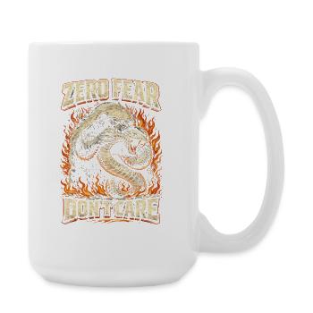 Honigdachs Honey Badger Tier Zéro Peur S’en Fichent - Grande tasse 440 ml - blanc - Droite
