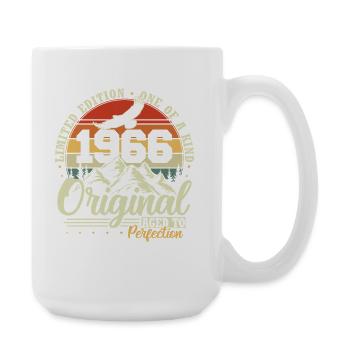 Cadeau d’anniversaire vintage original de 1966 - Grande tasse 440 ml - blanc - Droite