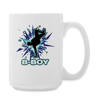 Breakdance B-Boy Danse de rue Hip Hop - Grande tasse 440 ml - blanc - Droite