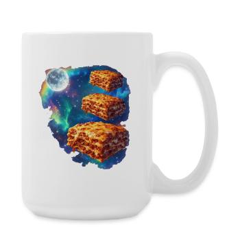 Lasagne spatiale dans la nébuleuse stellaire - Grande tasse 440 ml - blanc - Droite