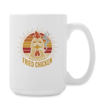 Retro Chicken Fried Chicken Sunset - Large Mug 440 ml - white - Right