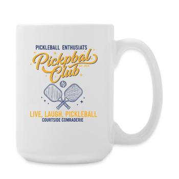 Pickleball-Spieler, Gurkenball, Liebe Pickleball live - Große Tasse 440 ml - Weiß - Rechts
