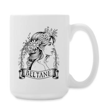 Beltane Maifeierlichkeiten Pagan - Große Tasse 440 ml - Weiß - Rechts