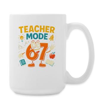 Level 67 débloqué six sept joueurs italiens de Brainrot - Grande tasse 440 ml - blanc - Droite