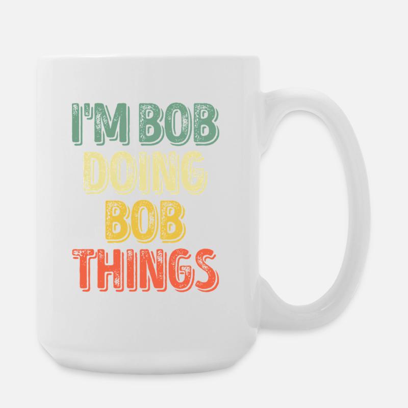 Bob Doing Bob Things - Large Mug 440 ml - white