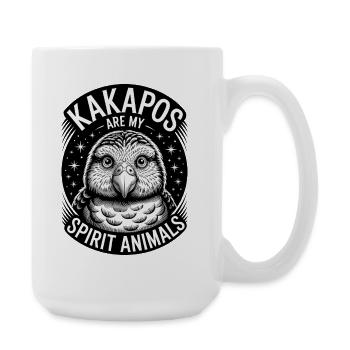 Kakapo Sprüche Kakapos Lustiges Kakapo Geschenk - Große Tasse 440 ml - Weiß - Rechts