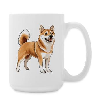 Shiba Inu - Large Mug 440 ml - white - Right