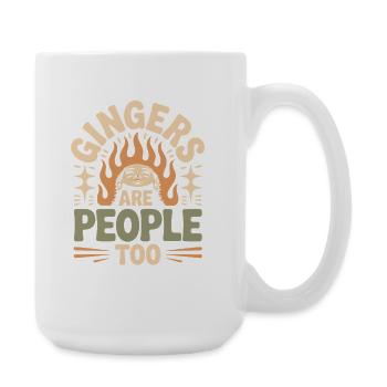 Gingers Are People Too - Große Tasse 440 ml - Weiß - Rechts