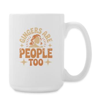 Gingers Are People Too - Große Tasse 440 ml - Weiß - Rechts