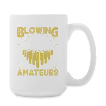  Marimba Player Blowing is for amateurs Percussion - Large Mug 440 ml - white - Right