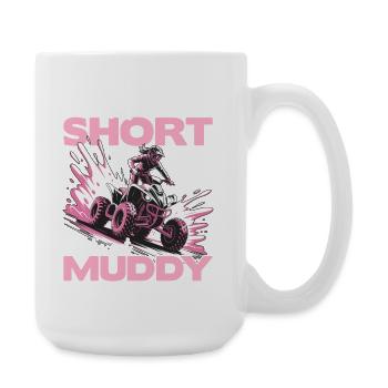 Quad ATV Woman Girl Four Wheeler - Large Mug 440 ml - white - Right