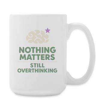 Existenzieller Humor, Nihilismus, Humor, - Große Tasse 440 ml - Weiß - Rechts