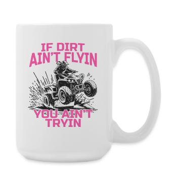 Quad ATV Femme Fille Quad Quad - Grande tasse 440 ml - blanc - Droite