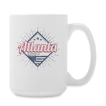 Atlanta in Georgia United States USA Souvenir - Large Mug 440 ml - white - Right