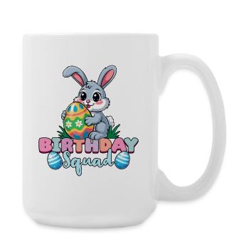 Birthday Squad Happy Easter Bunny Spring - Large Mug 440 ml - white - Right