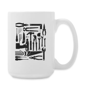 DIY Tool Set Craftsman Vintage - Large Mug 440 ml - white - Right