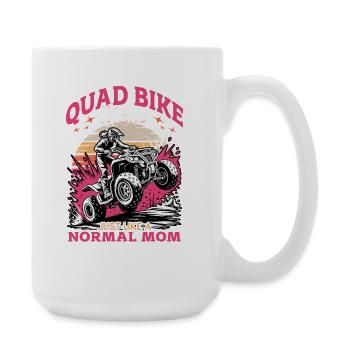 Quad ATV Woman Girl Four Wheeler - Large Mug 440 ml - white - Right
