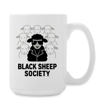 Société du Mouton Noir Schwarze Schafgesellschaft - Große Tasse 440 ml - Weiß - Rechts