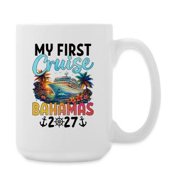 Ma première croisière aux Bahamas 2027 - Grande tasse 440 ml - blanc - Droite