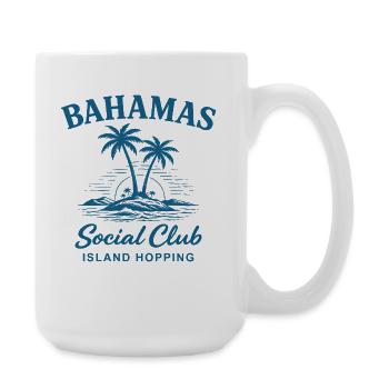 Saut d’île en île au Club social des Bahamas - Grande tasse 440 ml - blanc - Droite