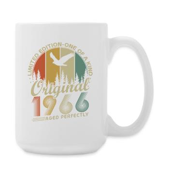 Vintage 1966 Vintage Birthday Gift Retro - Large Mug 440 ml - white - Right