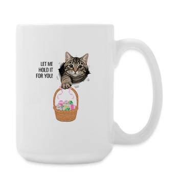 Let Me Hold It For You - Large Mug 440 ml - white - Right