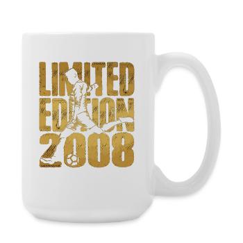 Football 2008 Birthday Limited Edition - Large Mug 440 ml - white - Right