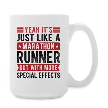 Cadeaux de course à fond - Idée de design parfaite pour un coureur de cross-country - Grande tasse 440 ml - blanc - Droite