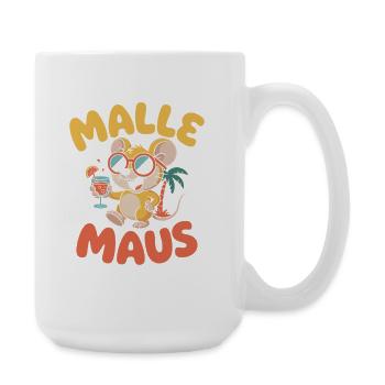 Mallemaus JGA Frauen Mallorca Fan Party Malle Maus - Große Tasse 440 ml - Weiß - Rechts