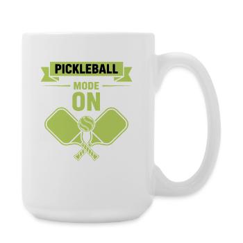 Mode Pickleball sur Joueur drôle Pickle Ball Love - Grande tasse 440 ml - blanc - Droite